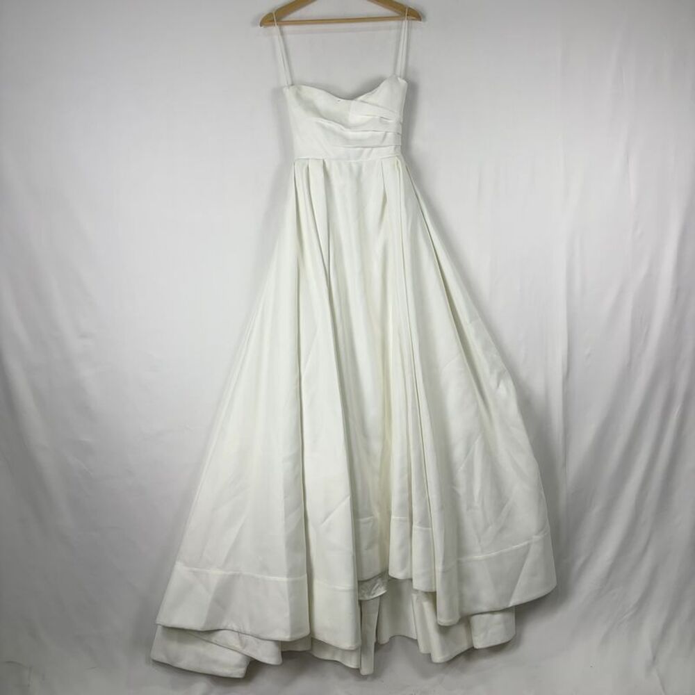 Strap Detail White Bridal Gown